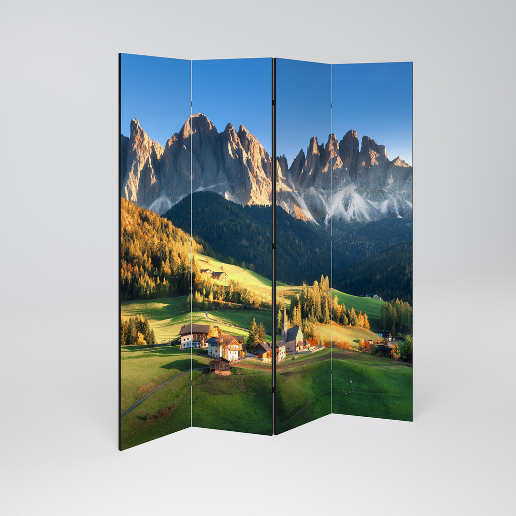 MOUNTAIN DREAMSCAPE 4-teiliger Paravent