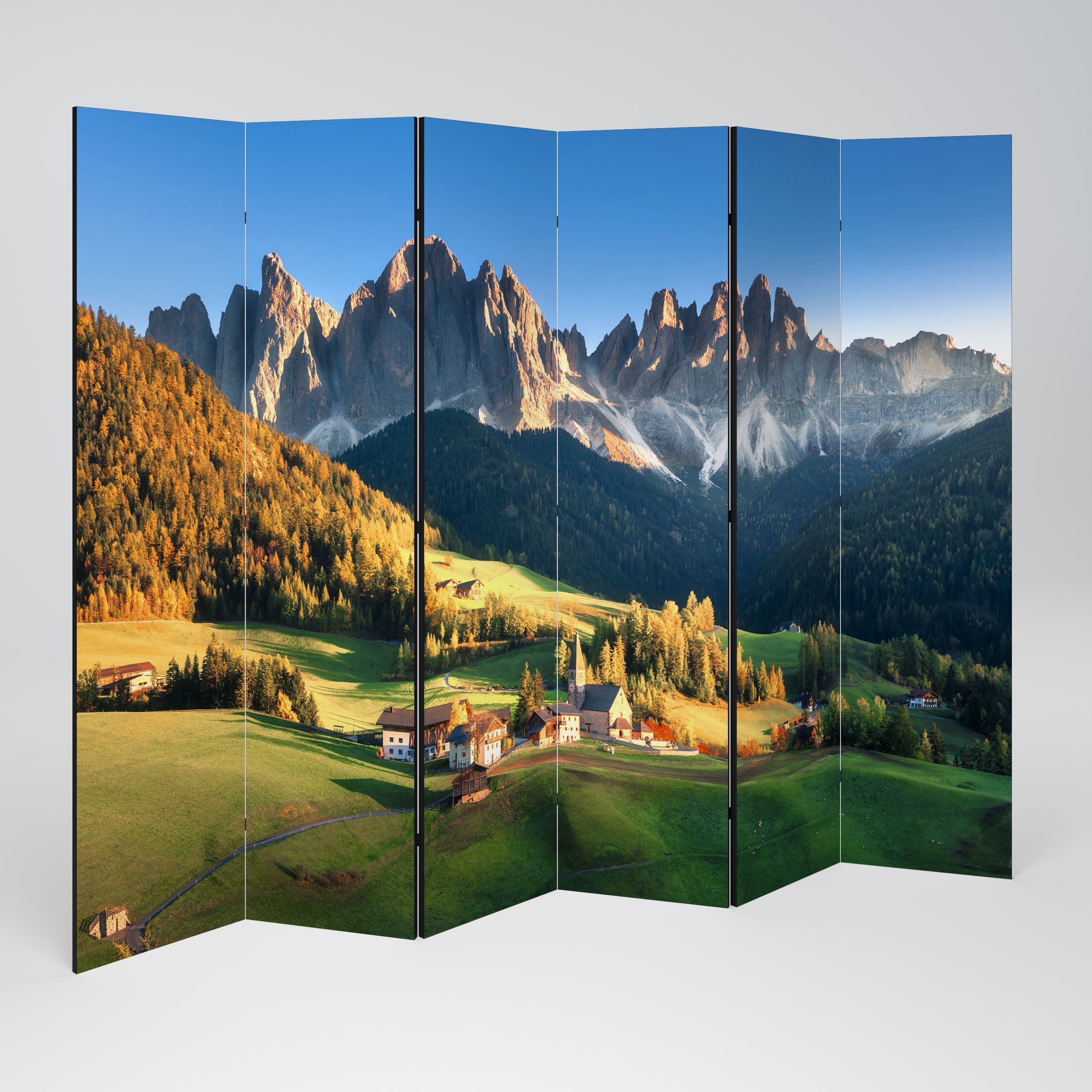 MOUNTAIN DREAMSCAPE Dekorativer 6-teiliger Raumteiler