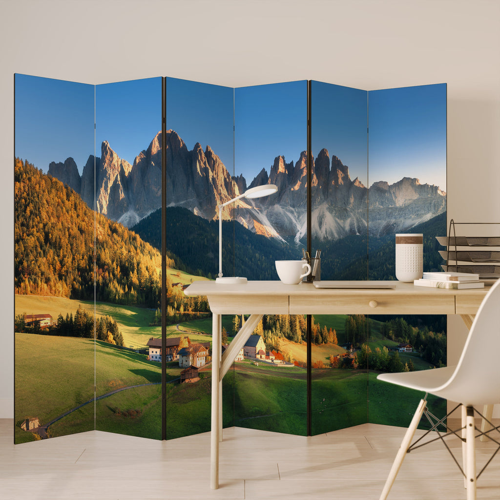 MOUNTAIN DREAMSCAPE Dekorativer 6-teiliger Raumteiler