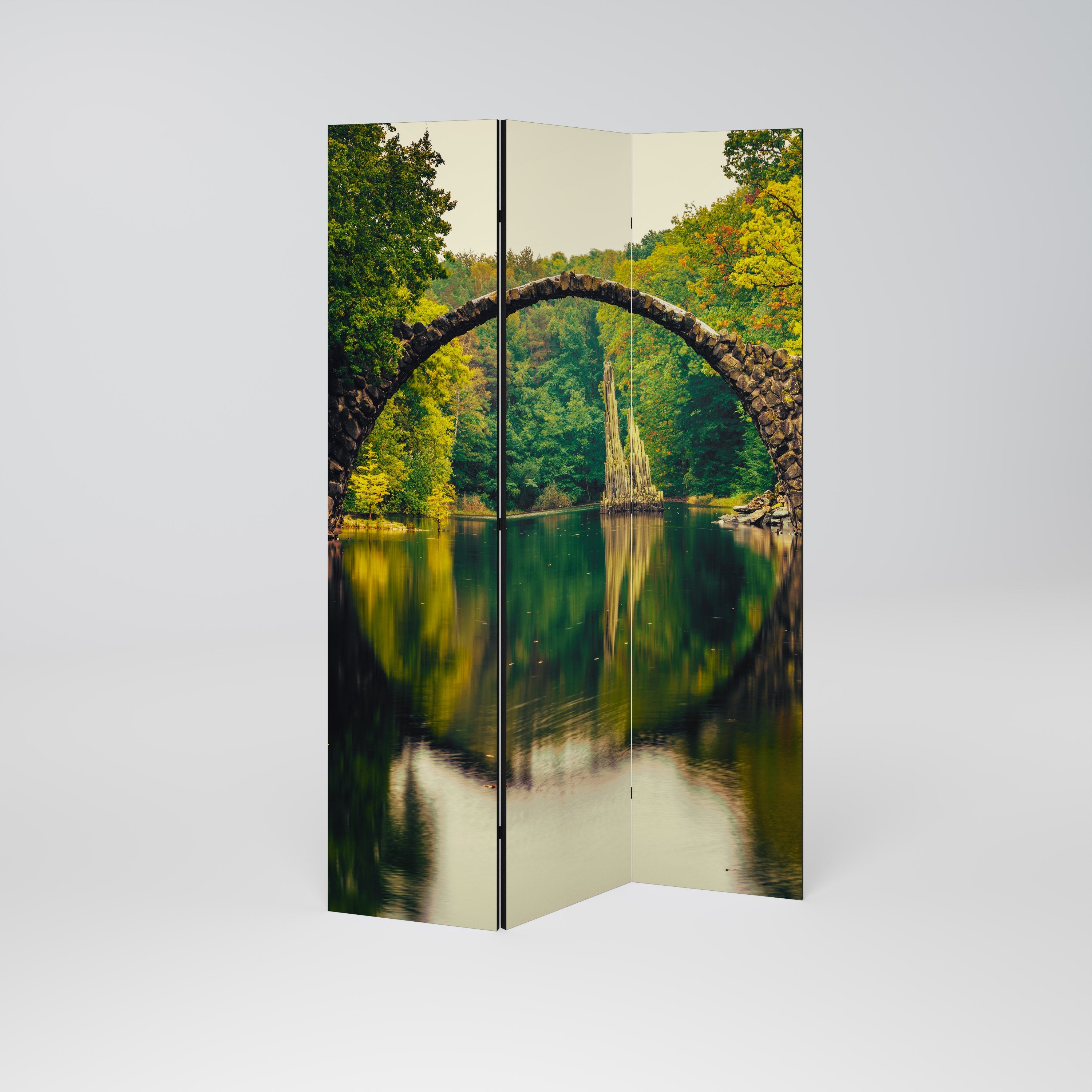 SERENE REFLECTIONS REALM Dekorativer 3-teiliger Raumteiler