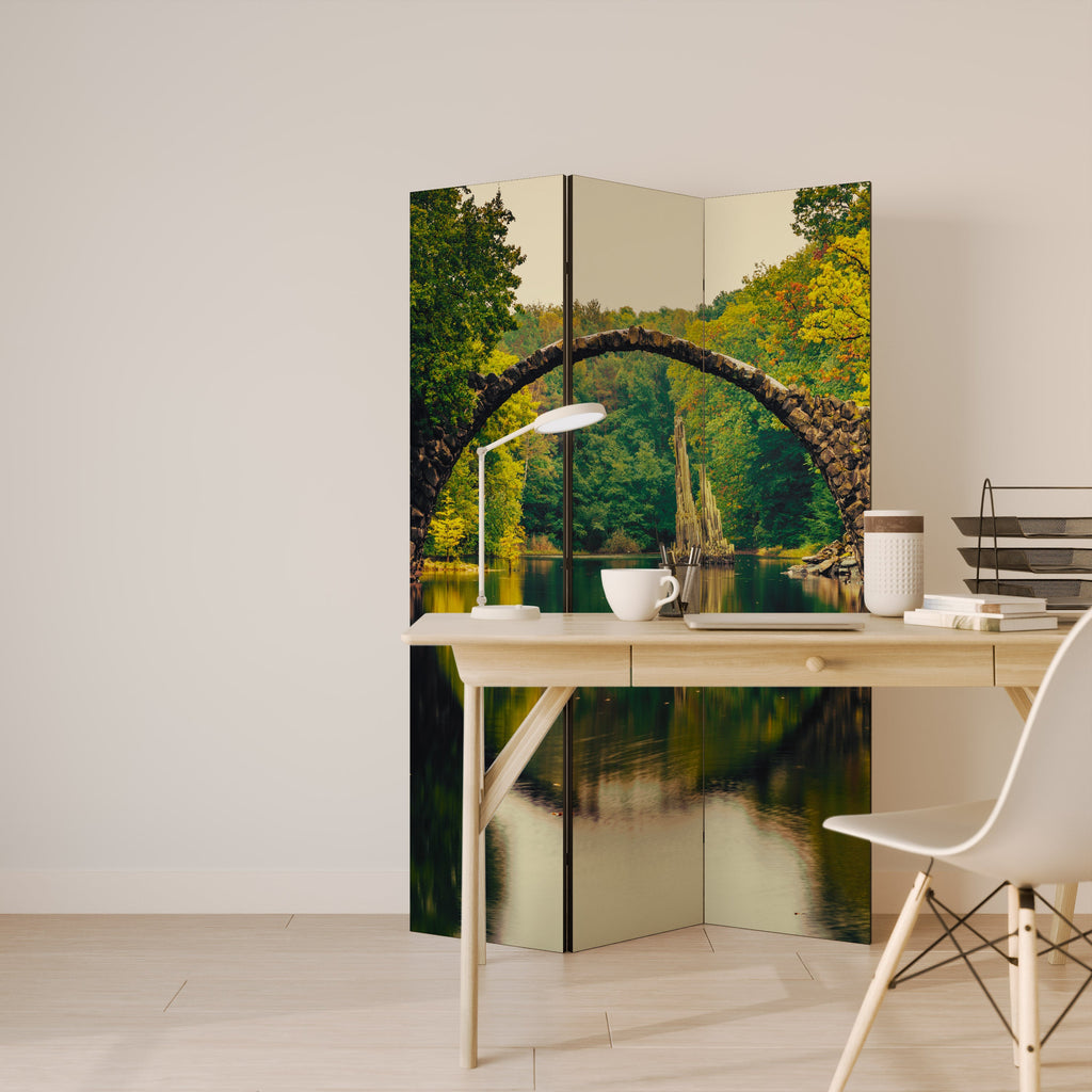 SERENE REFLECTIONS REALM Dekorativer 3-teiliger Raumteiler