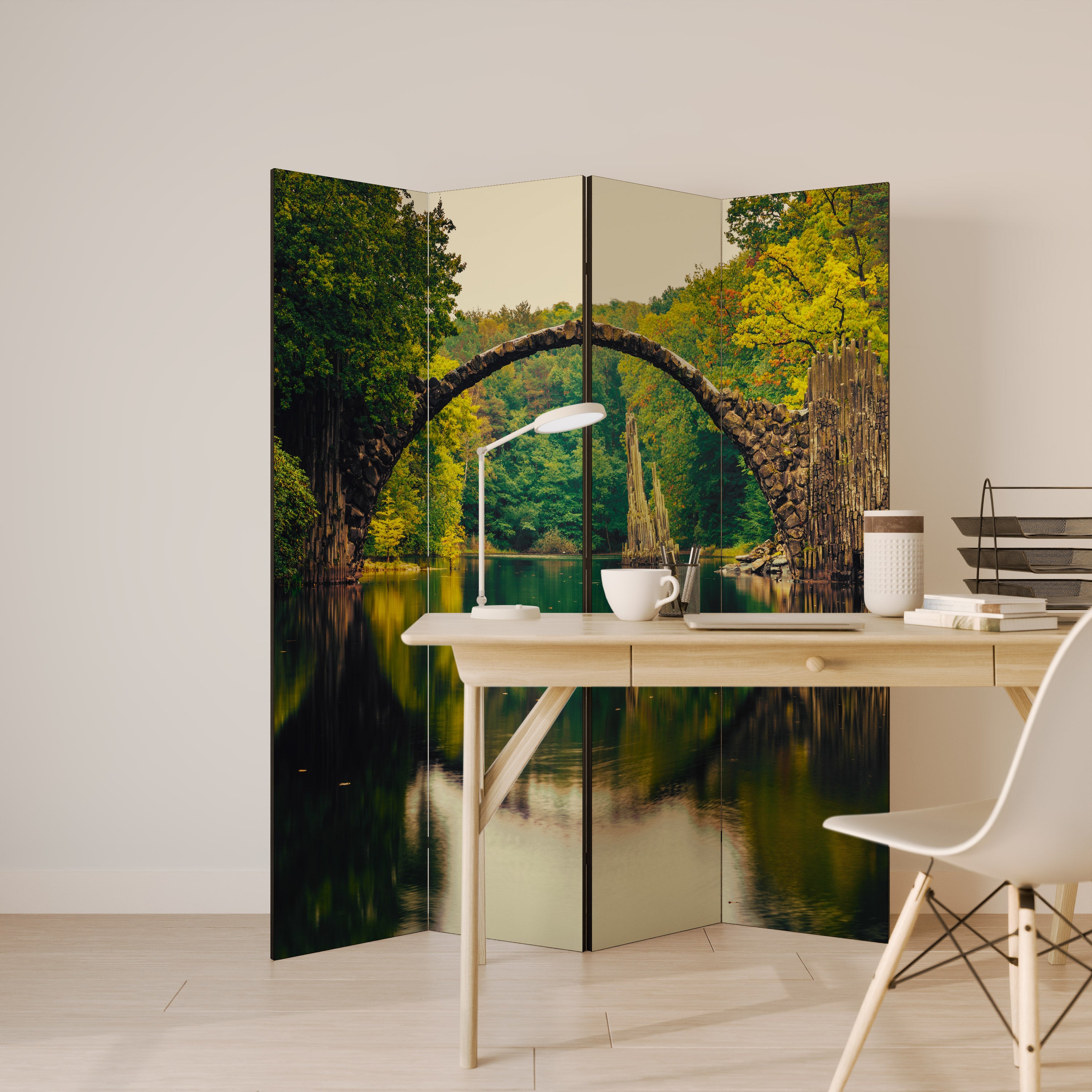 SERENE REFLECTIONS REALM 4-teiliger Paravent
