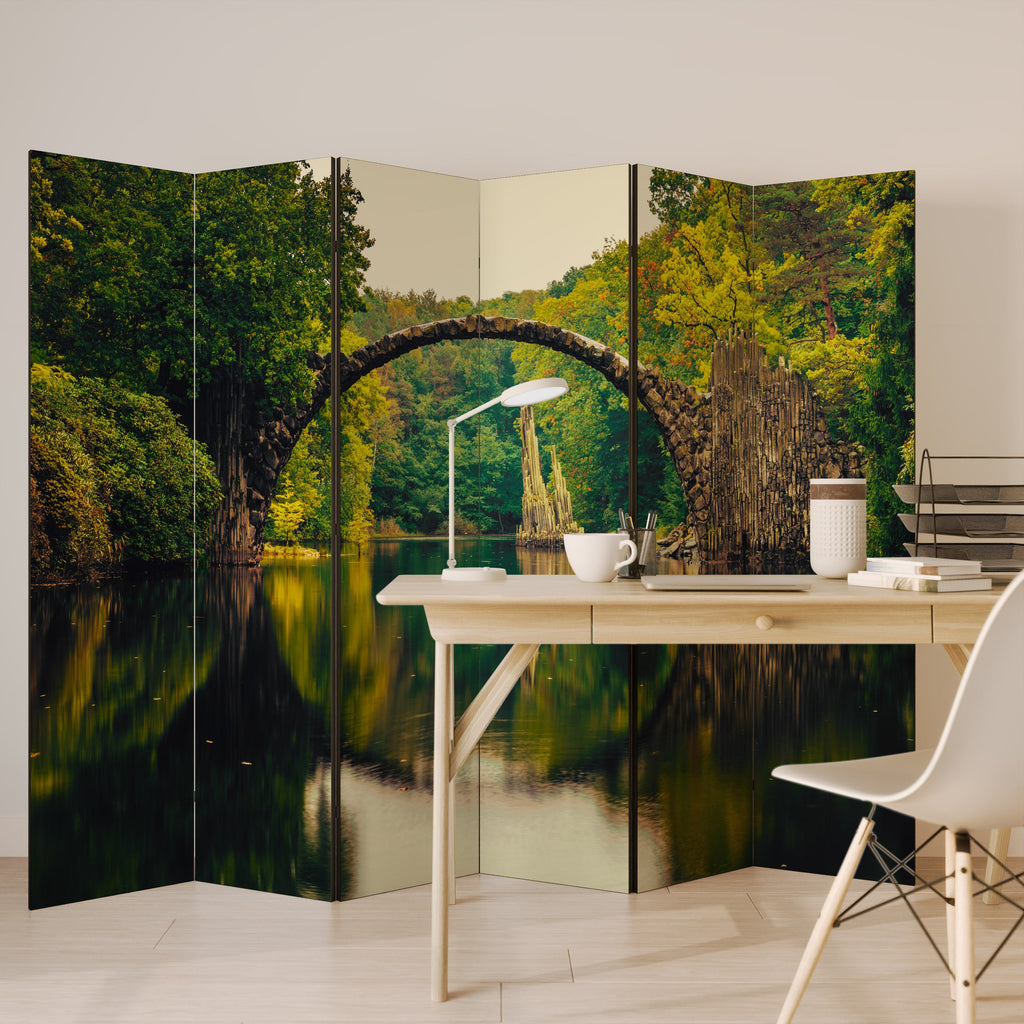SERENE REFLECTIONS REALM Dekorativer 6-teiliger Raumteiler