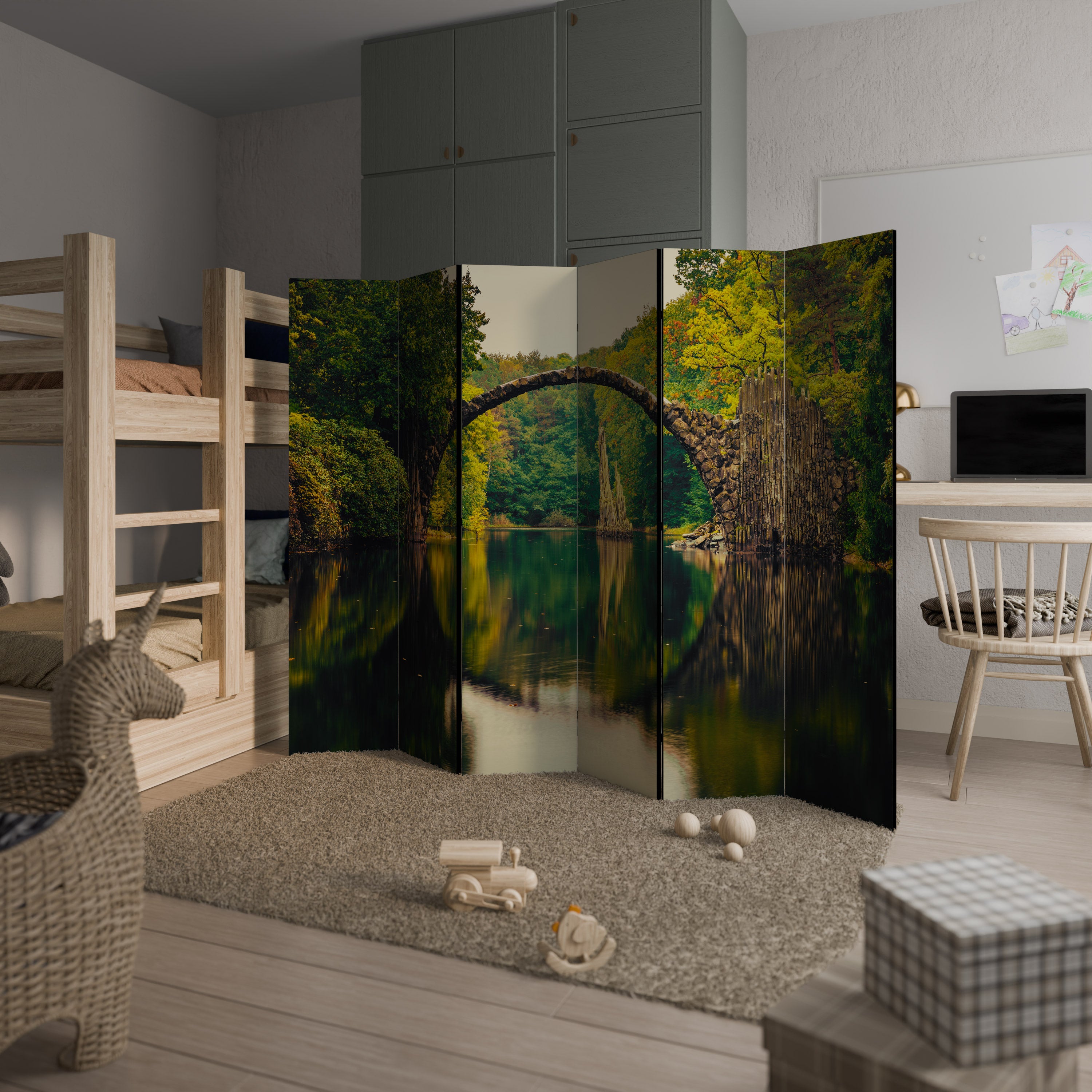 SERENE REFLECTIONS REALM 6-teiliger Paravent