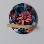 FLOURISH FANTASY Rundes Kunstregal in Eiche-Optik