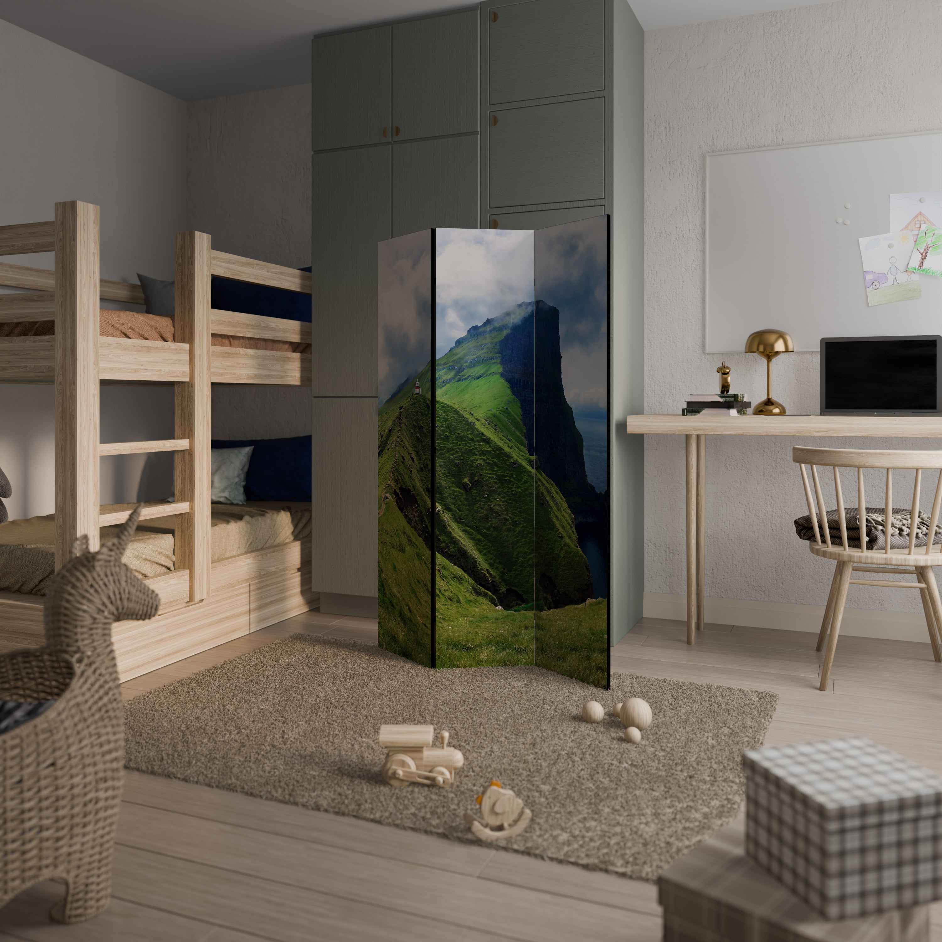 CLIFFS OF TRANQUILITY 3-teiliger Paravent