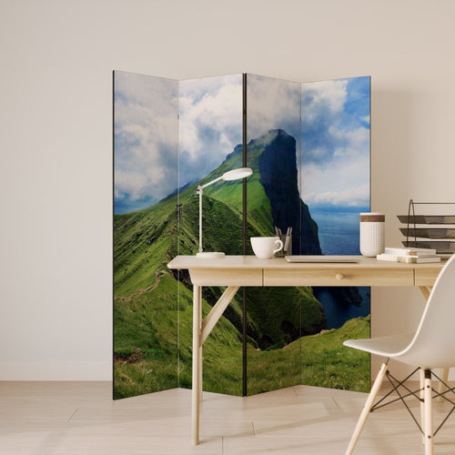 CLIFFS OF TRANQUILITY Decorative 4-Panel Room Divider