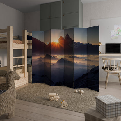 MOUNTAINS AT DAWN 6-teiliger Paravent