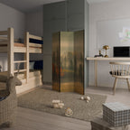 GILDING HOURS Dekorativer Paravent - 3-teilig