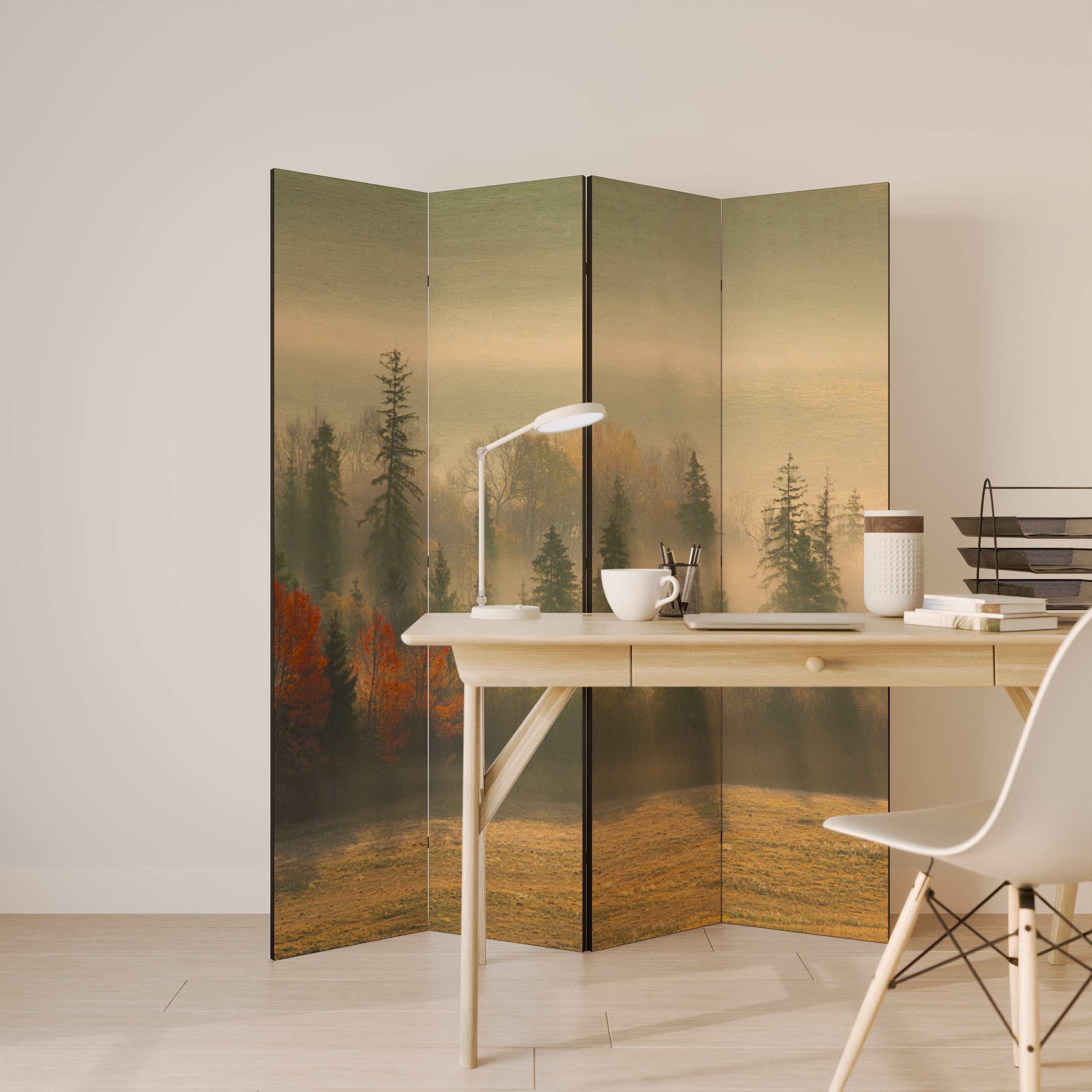 GILDING HOURS 4-teiliger Paravent