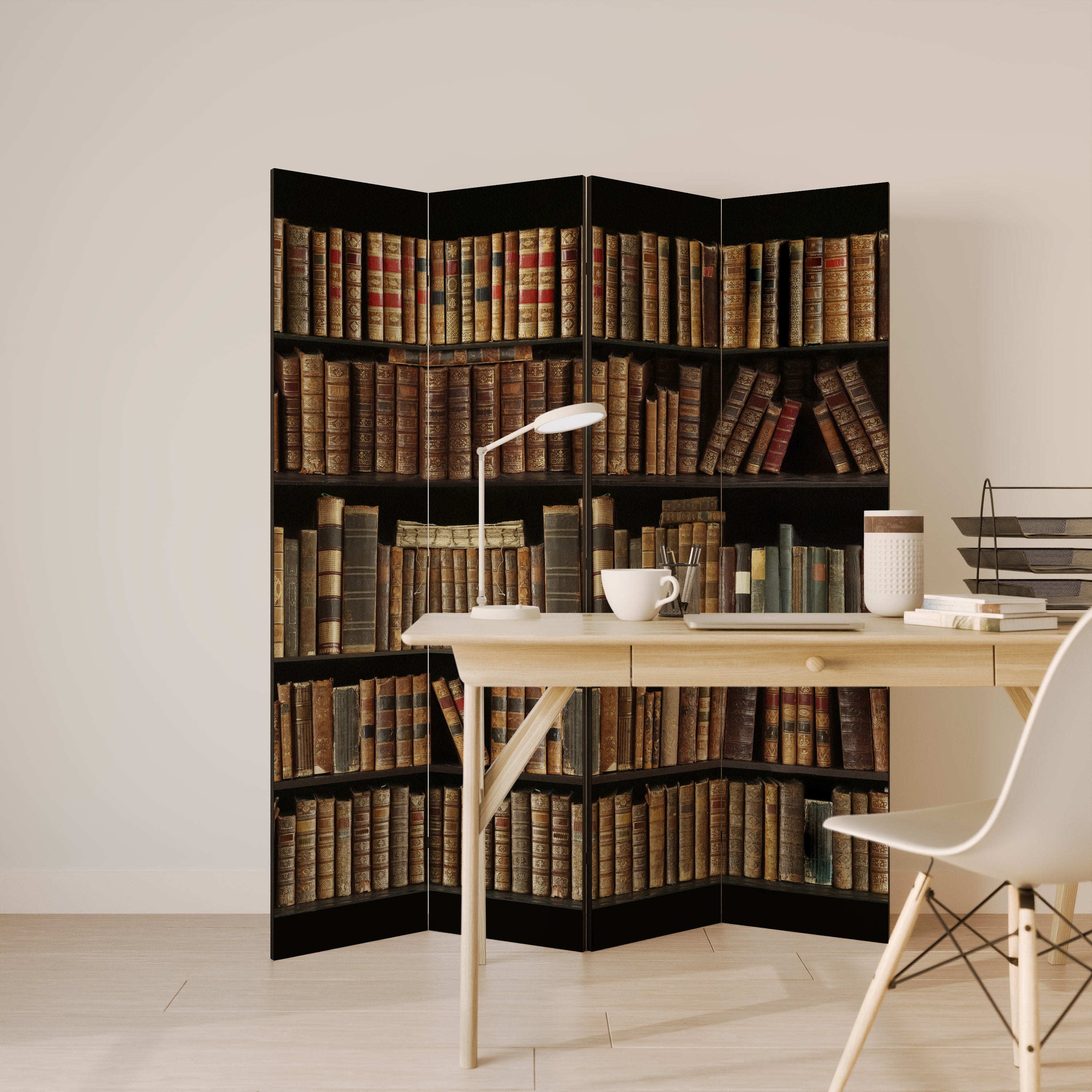 SHELVES OF TIME 4-teiliger Paravent