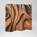 WOODEN WAVES UNFOLDED Dekorativer Paravent - 5-teilig