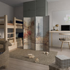 PARISIAN DAYDREAM Dekorativer Paravent - 4-teilig