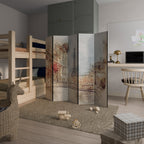 PARISIAN DAYDREAM Dekorativer Paravent - 5-teilig