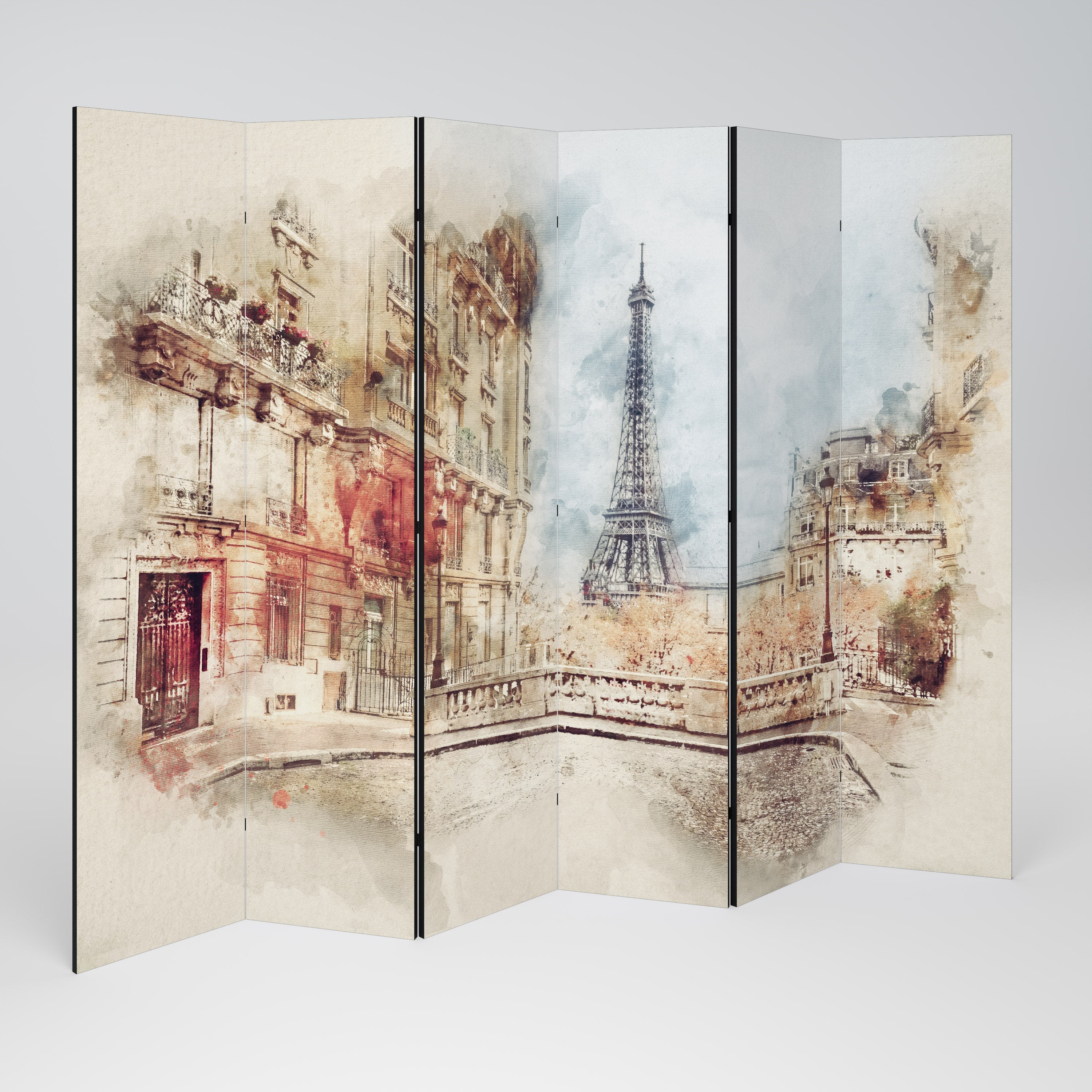 PARISIAN DAYDREAM Dekorativer 6-teiliger Raumteiler