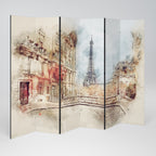 PARISIAN DAYDREAM 6-teiliger Paravent