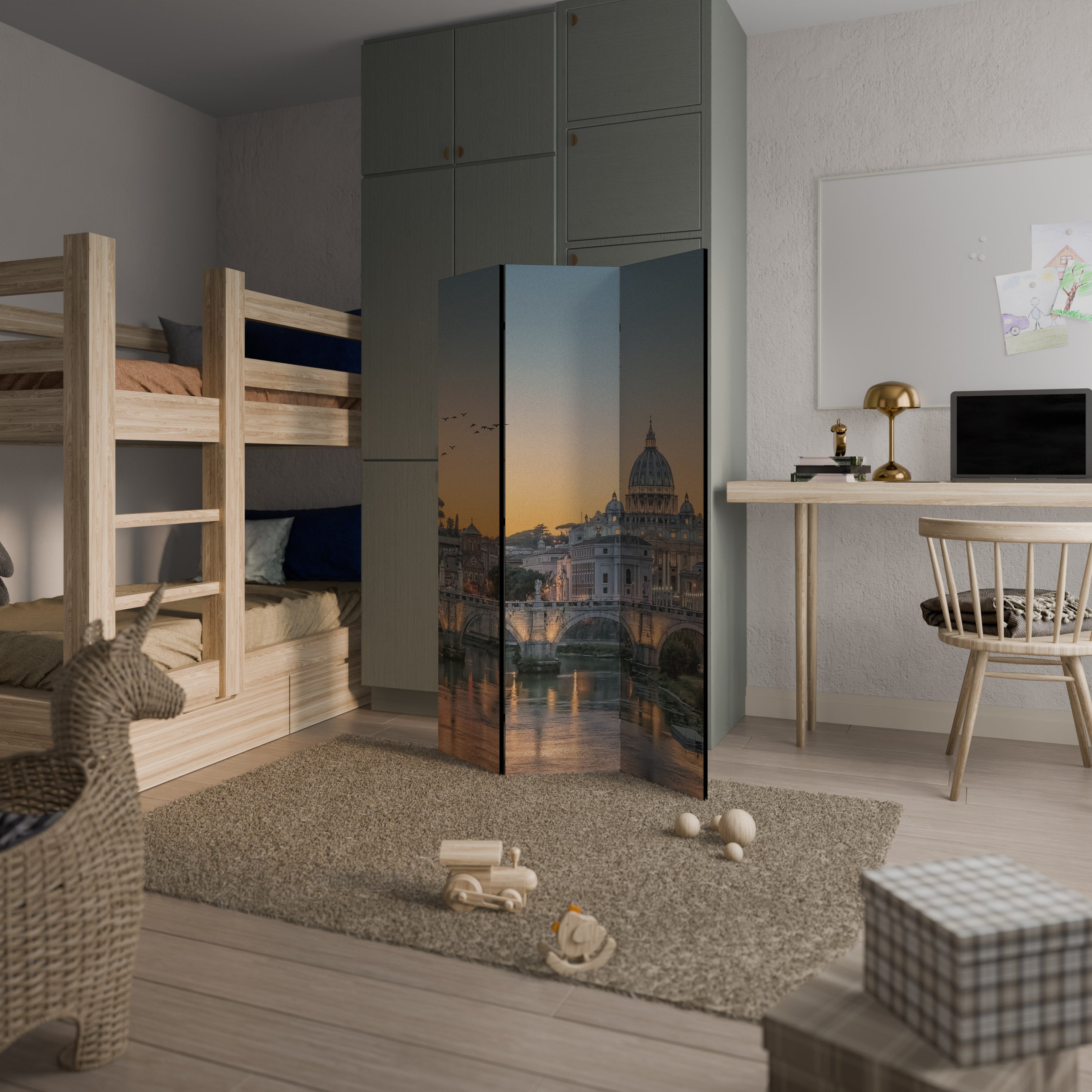 REFLECTIONS OF ROME 3-teiliger Paravent