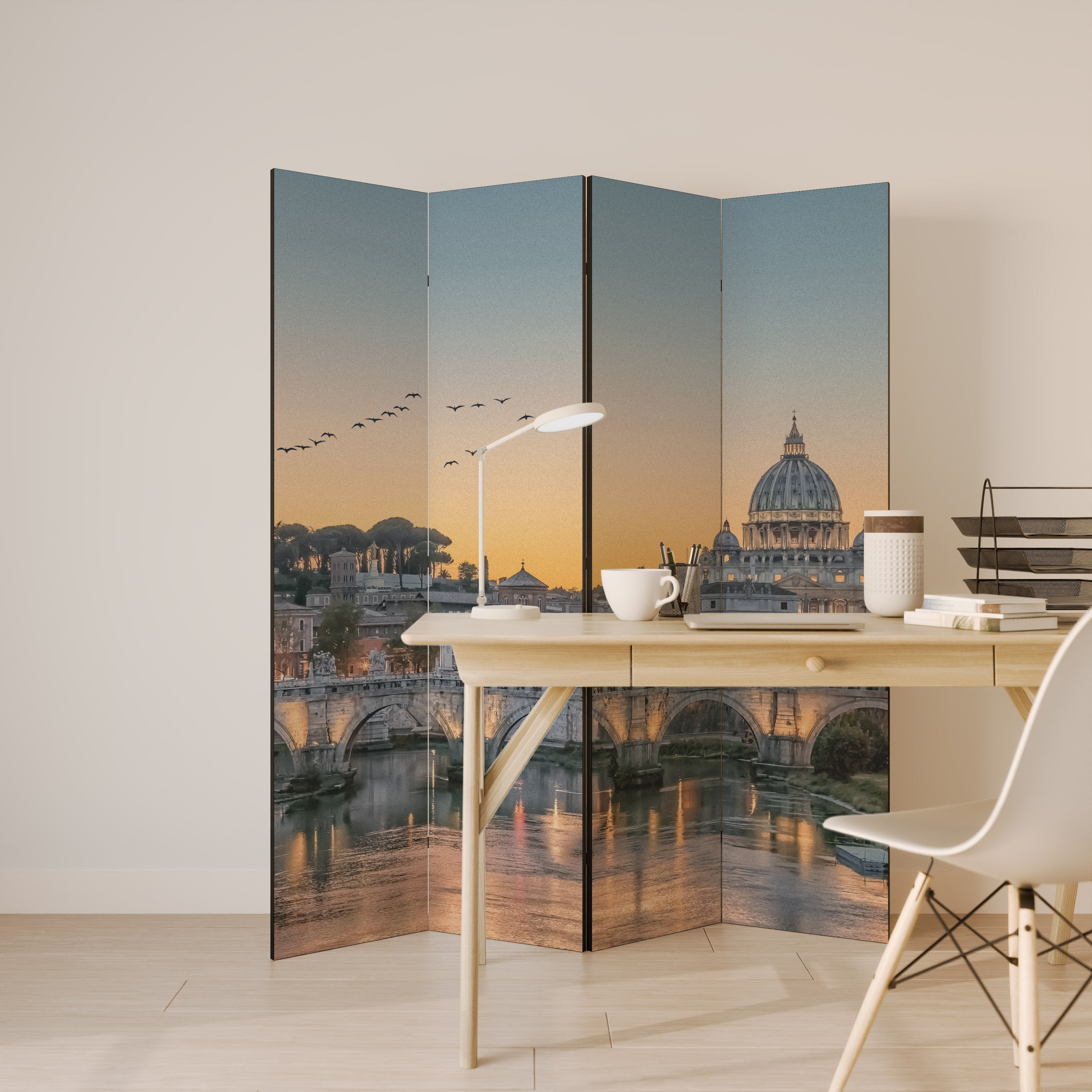 REFLECTIONS OF ROME 4-teiliger Paravent