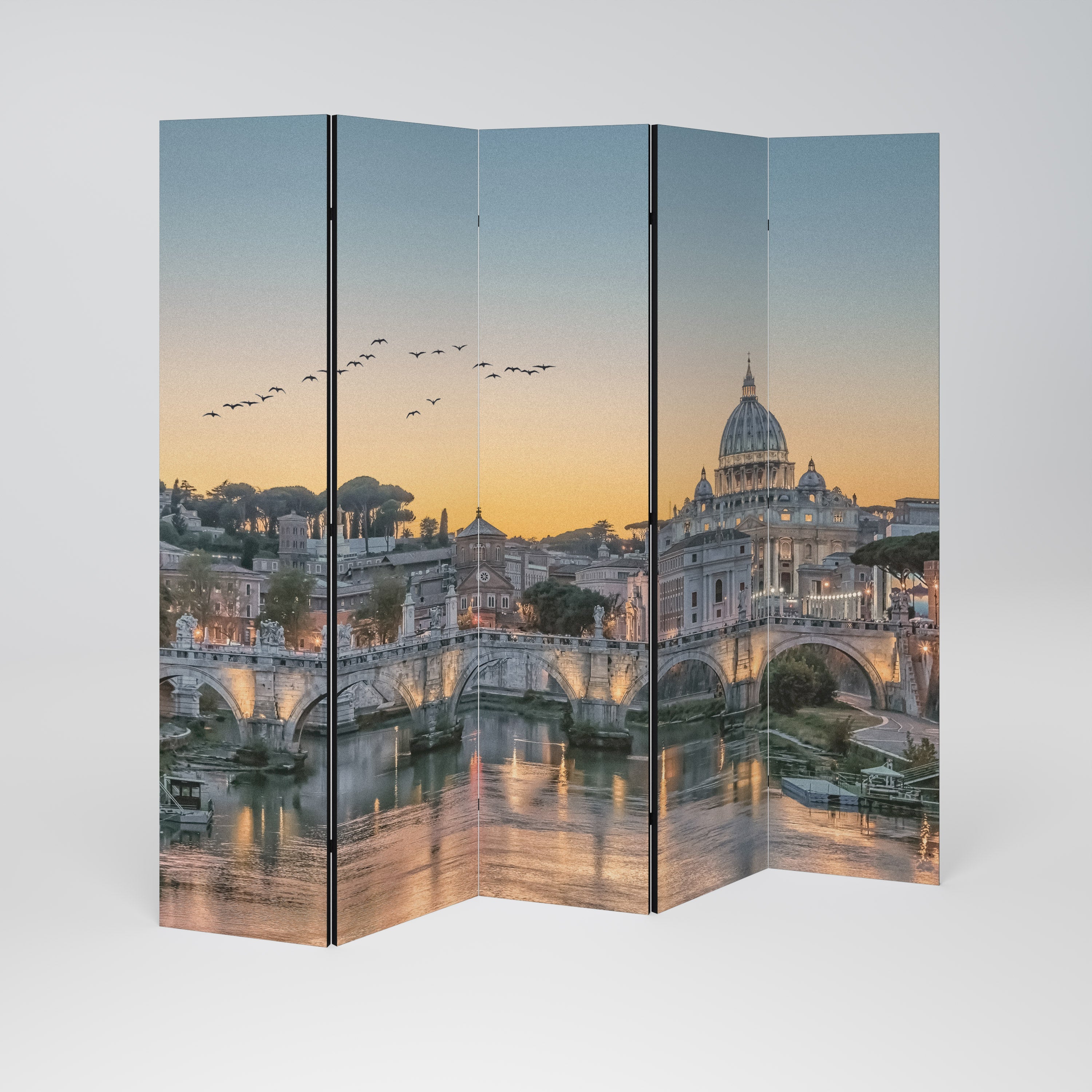 REFLECTIONS OF ROME Dekorativer 5-teiliger Raumteiler