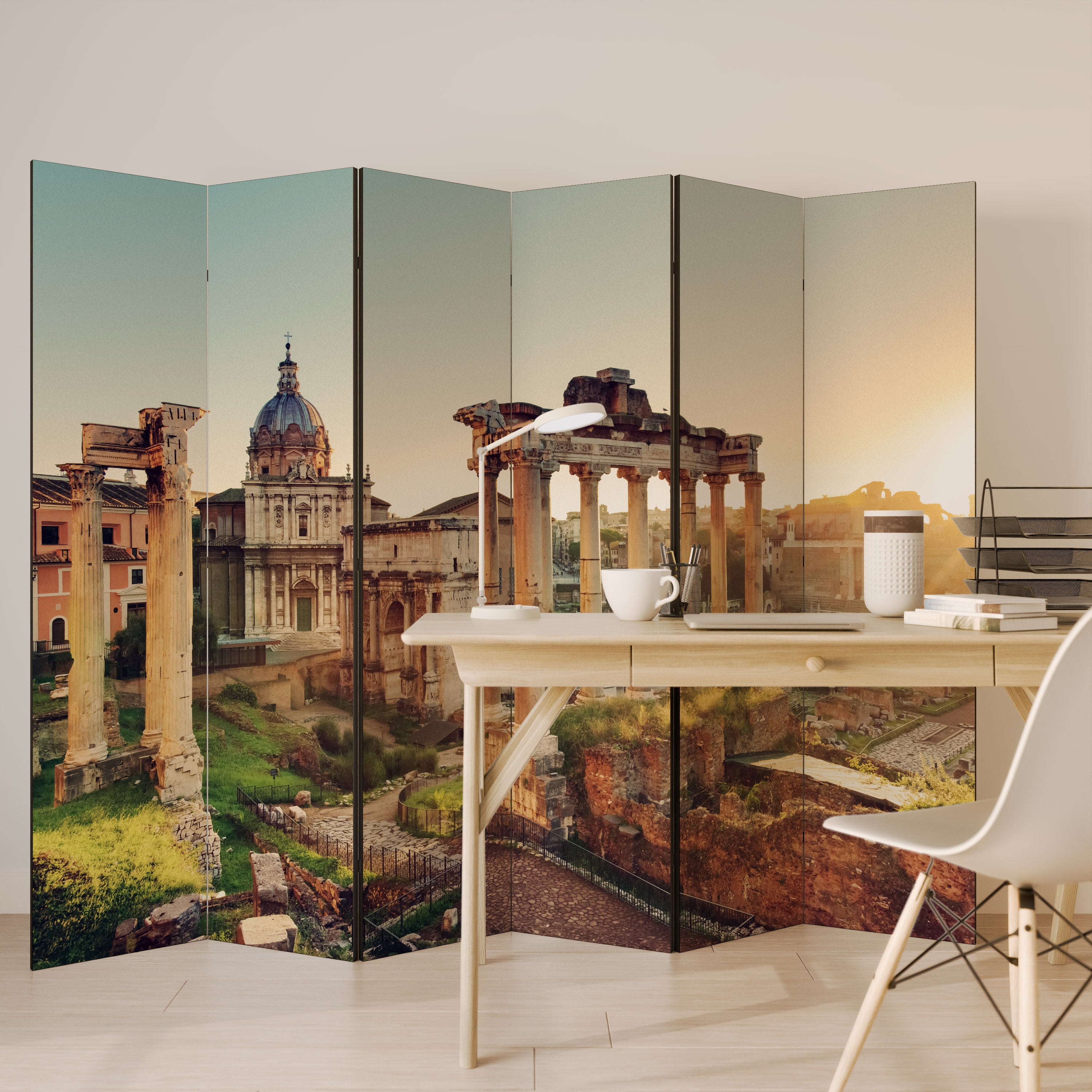 MARVELS OF THE PAST 6-Panel Room Divider