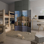 PILLARS OF MEMORY 4-teiliger Paravent