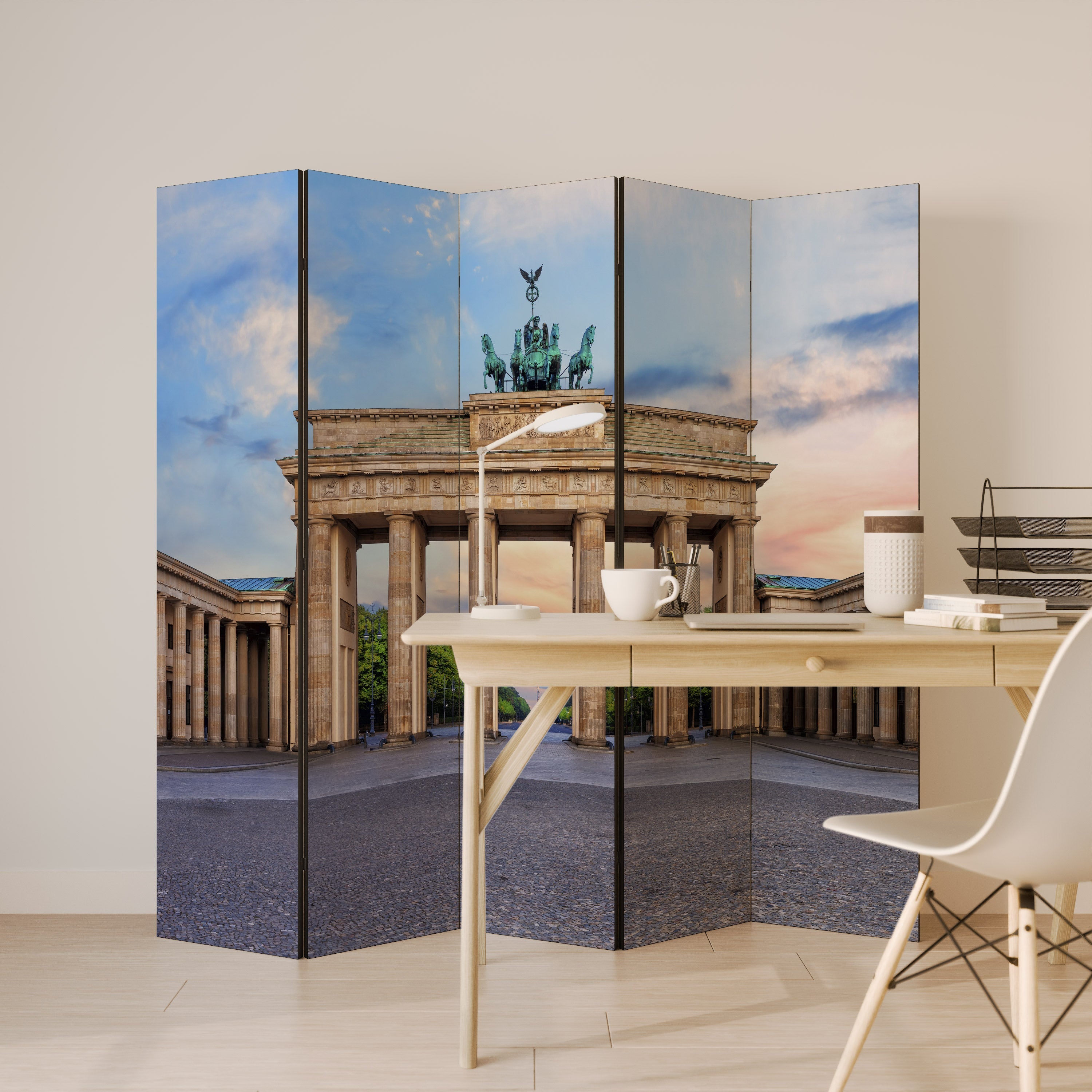 PILLARS OF MEMORY Dekorativer 5-teiliger Raumteiler