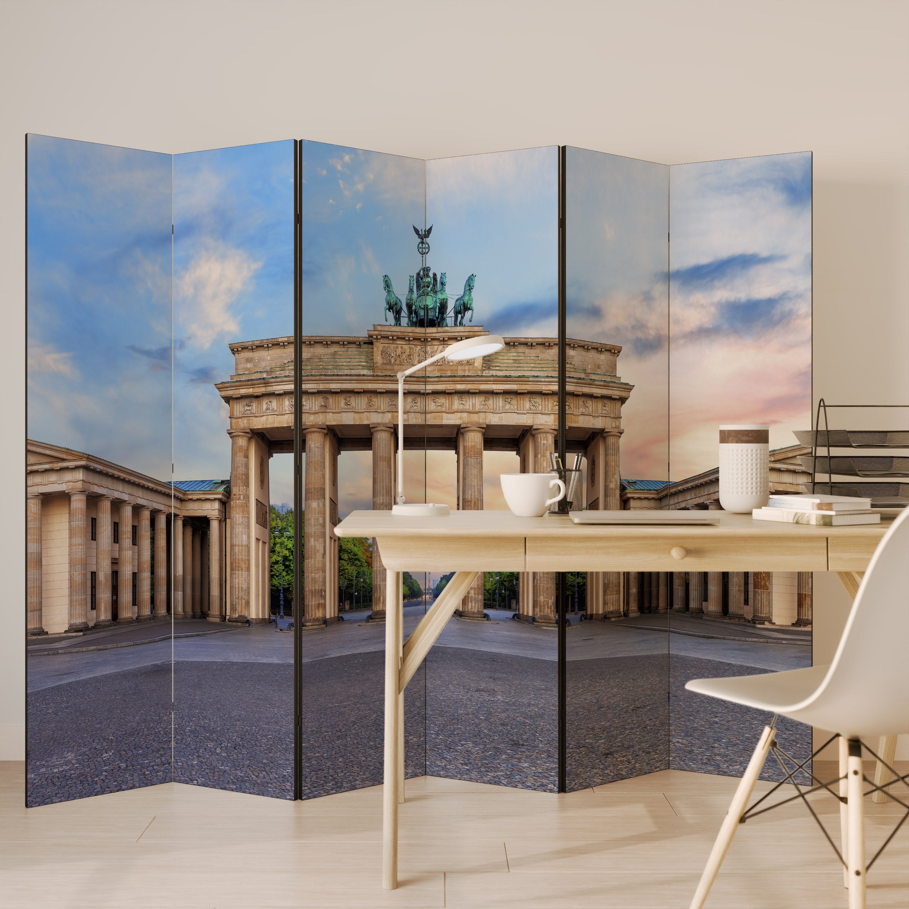 PILLARS OF MEMORY Dekorativer 6-teiliger Raumteiler