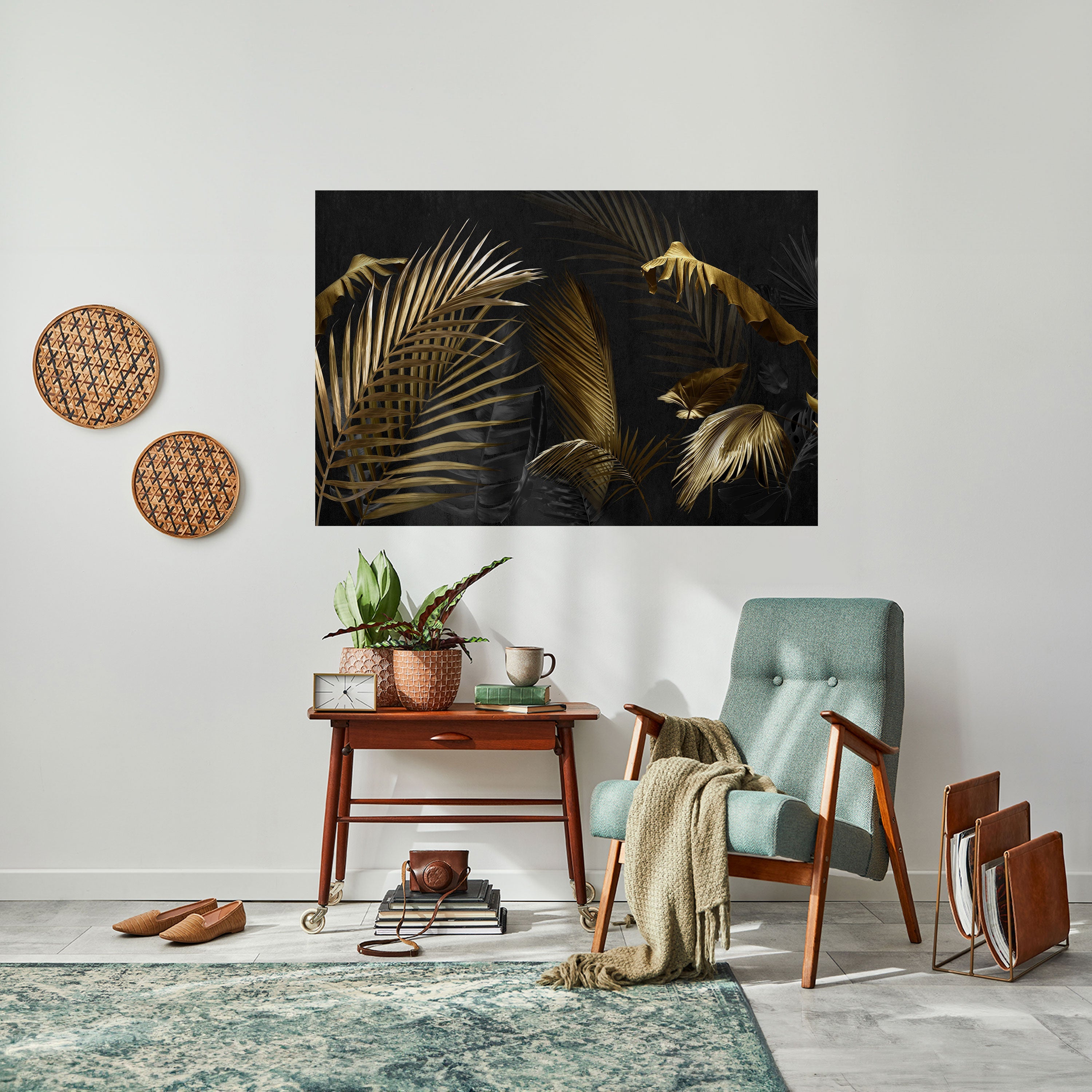 ELEGANCE IN DARKNESS Peel and Stick Horizontal Poster