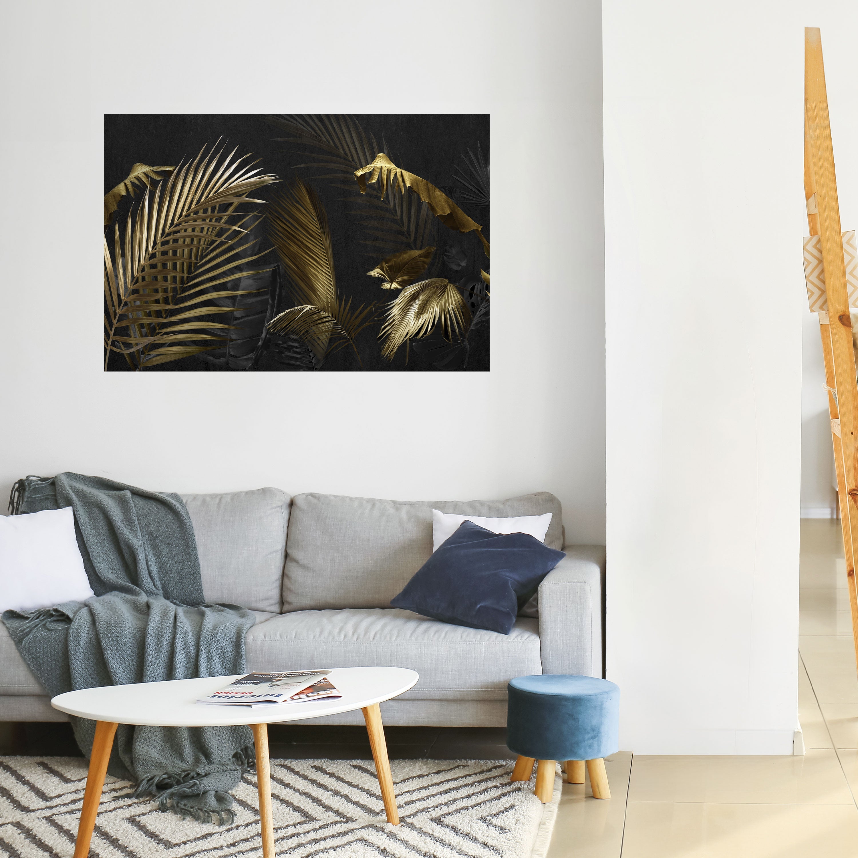 ELEGANCE IN DARKNESS Peel and Stick Horizontal Poster