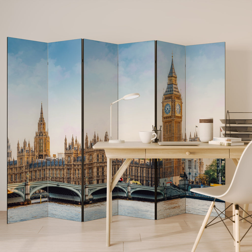 ZEITLOSE LONDON-ELEGANZ Dekorativer 6-teiliger Raumteiler