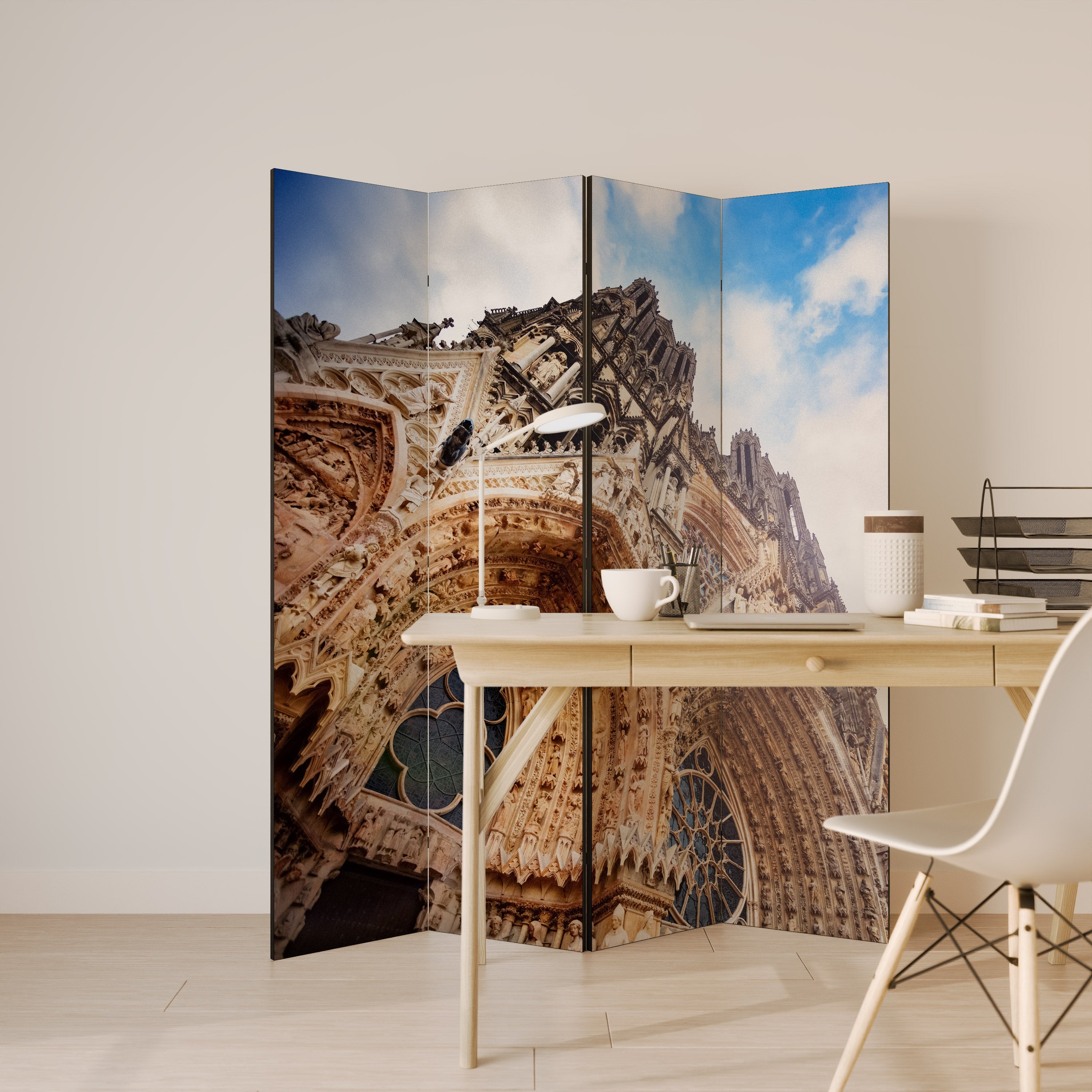 MYSTICAL ANGLES REVEALED Dekorativer 4-teiliger Raumteiler