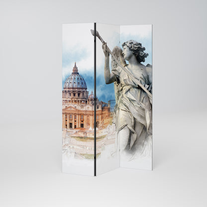 MYSTICAL CITYSCAPE RELIC 3-teiliger Paravent