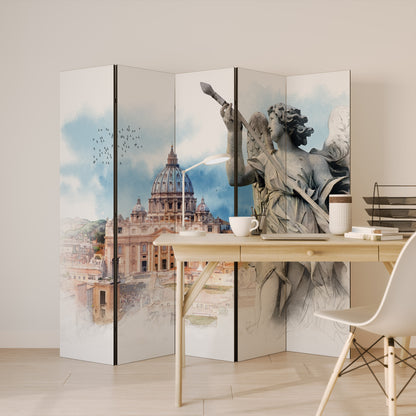 MYSTICAL CITYSCAPE RELIC 5-teiliger Paravent