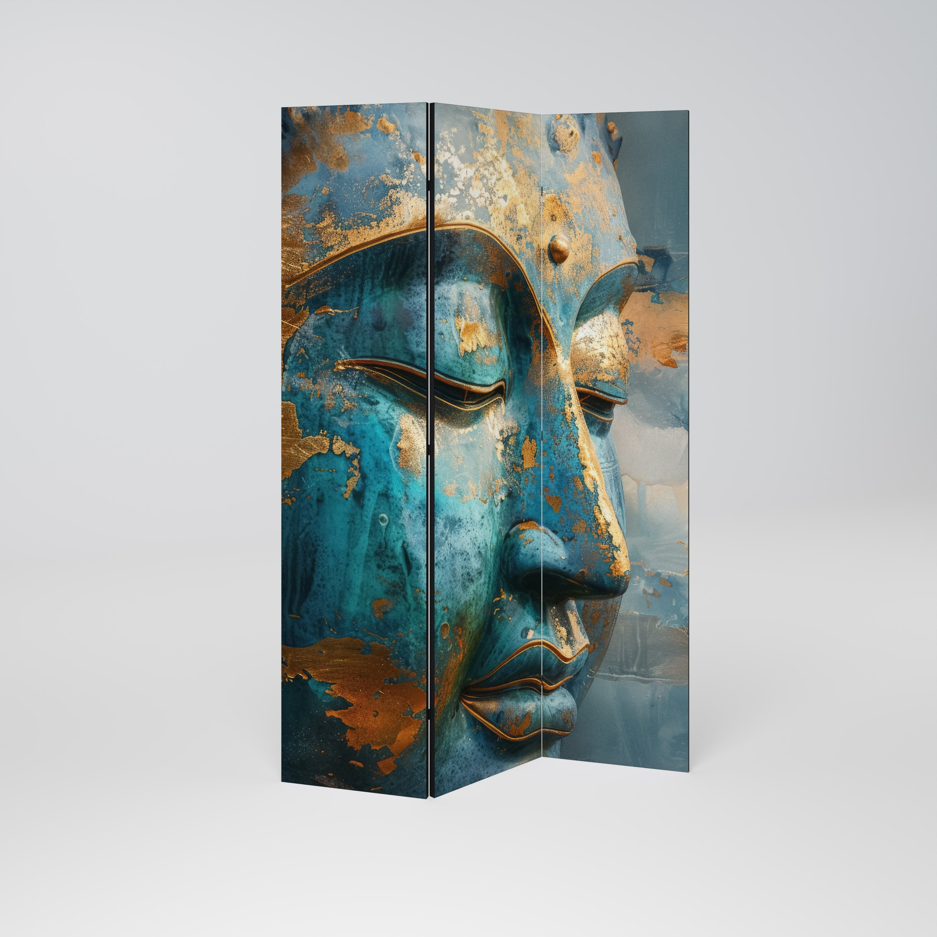 ENIGMATIC STILLNESS Dekorativer 3-teiliger Raumteiler
