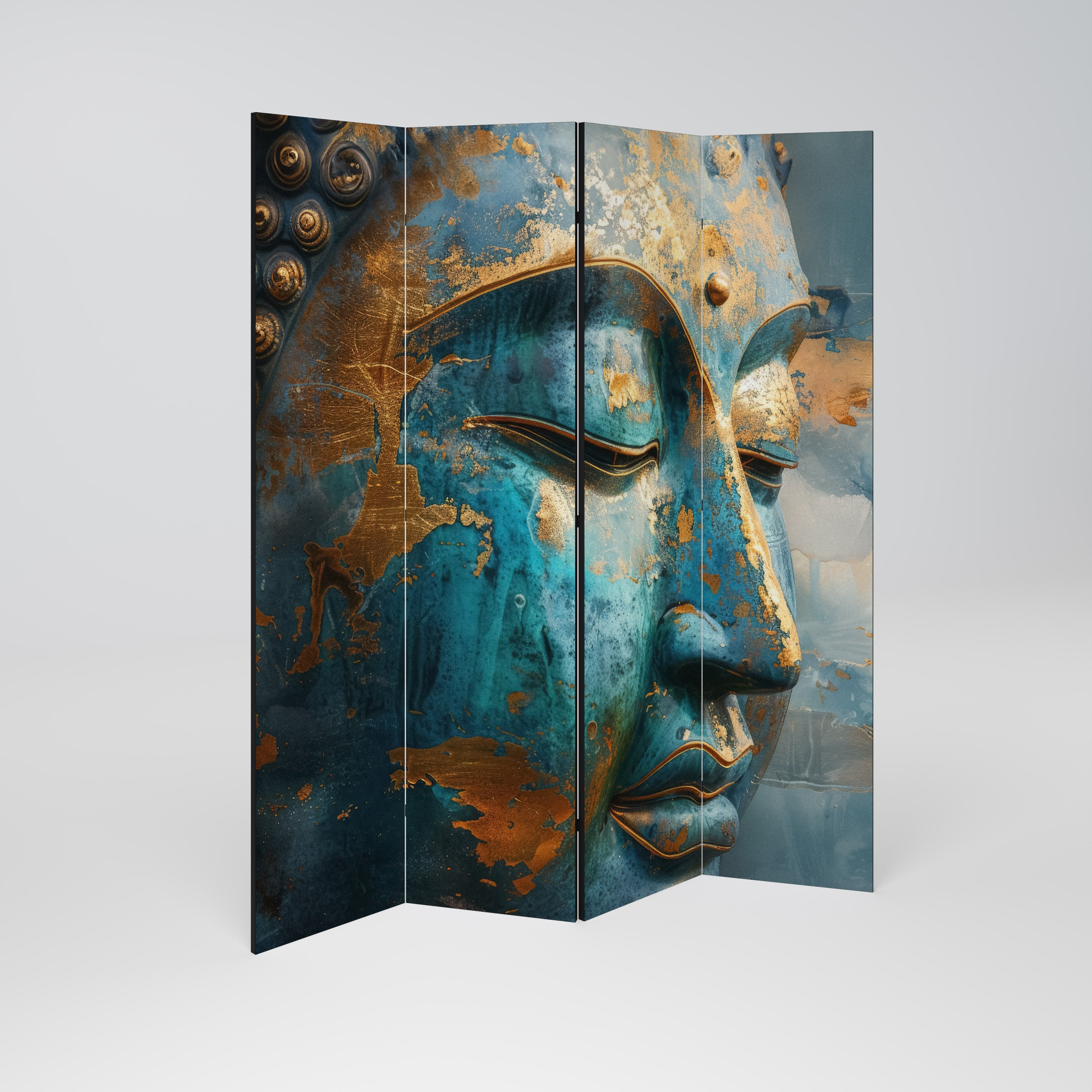 ENIGMATIC STILLNESS Dekorativer 4-teiliger Raumteiler