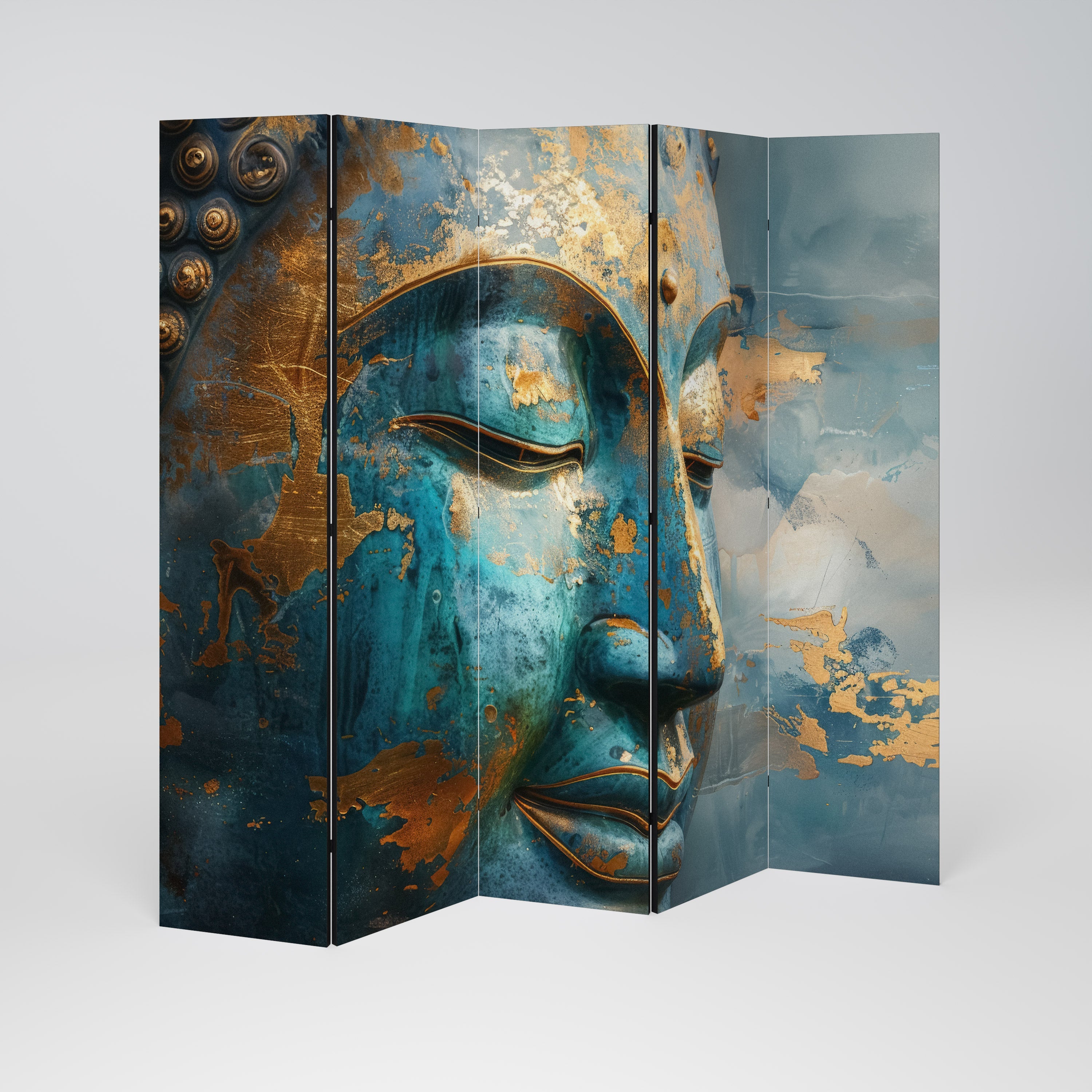 ENIGMATIC STILLNESS Dekorativer 5-teiliger Raumteiler