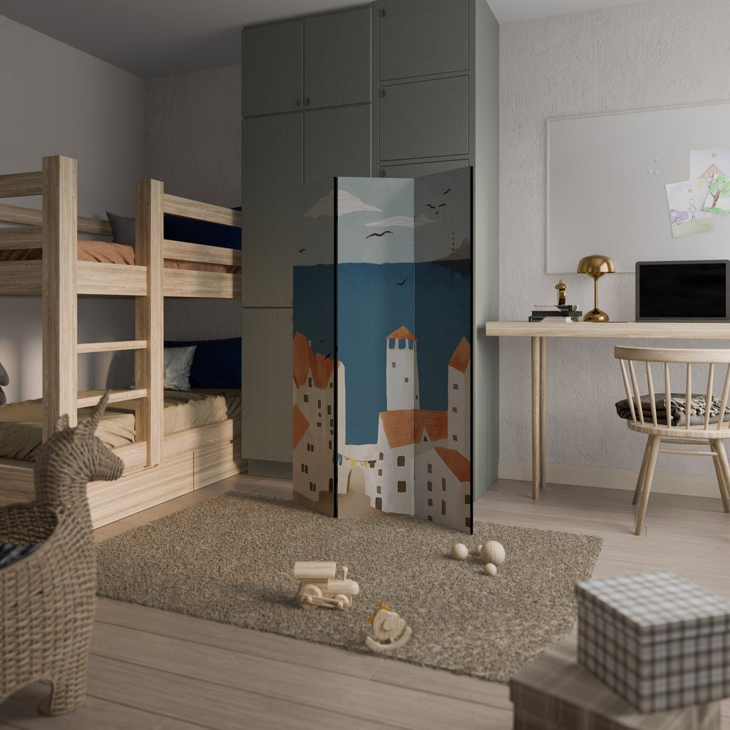 COASTLAND VILLAGE Dekorativer 3-teiliger Raumteiler
