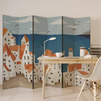 COASTLAND VILLAGE 6-teiliger Paravent