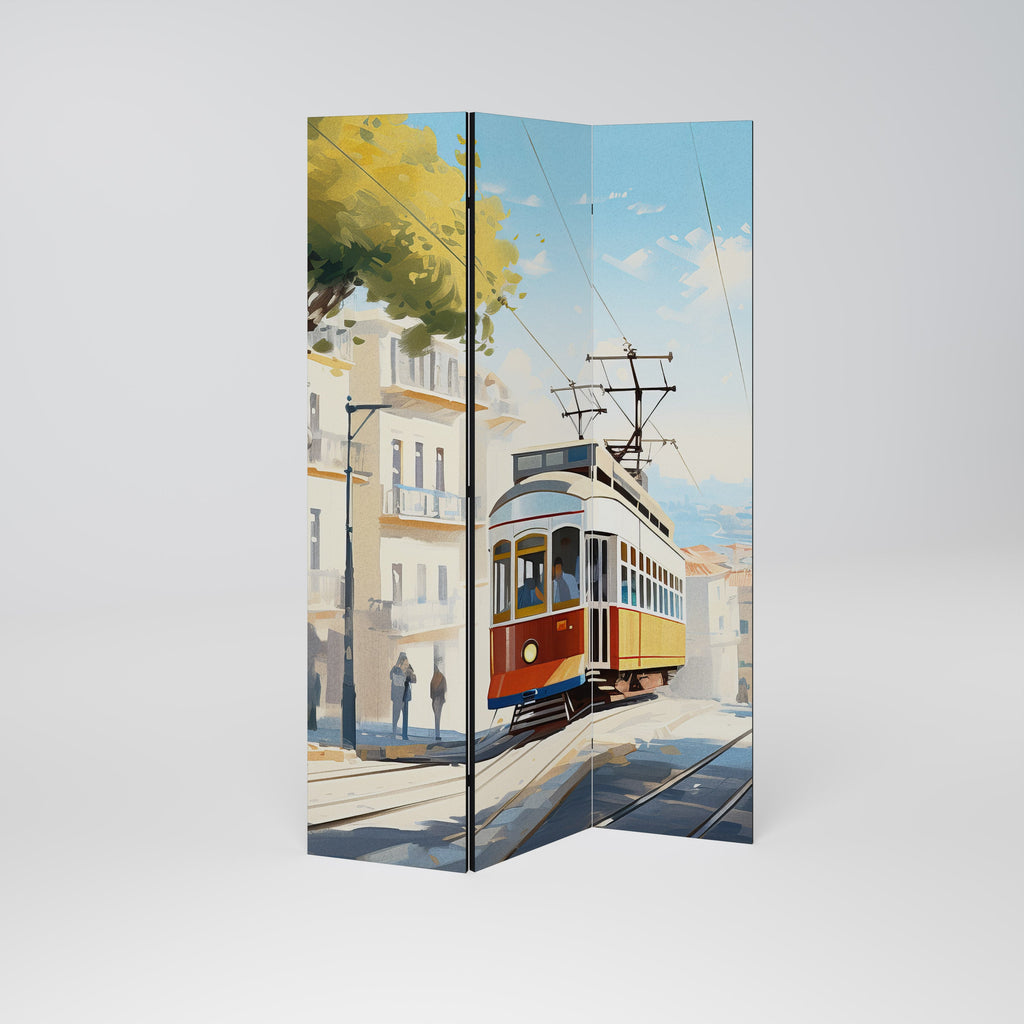 TRAMWAY DREAMSCAPE Dekorativer 3-teiliger Raumteiler