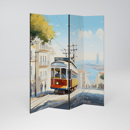 TRAMWAY DREAMSCAPE 4-teiliger Paravent