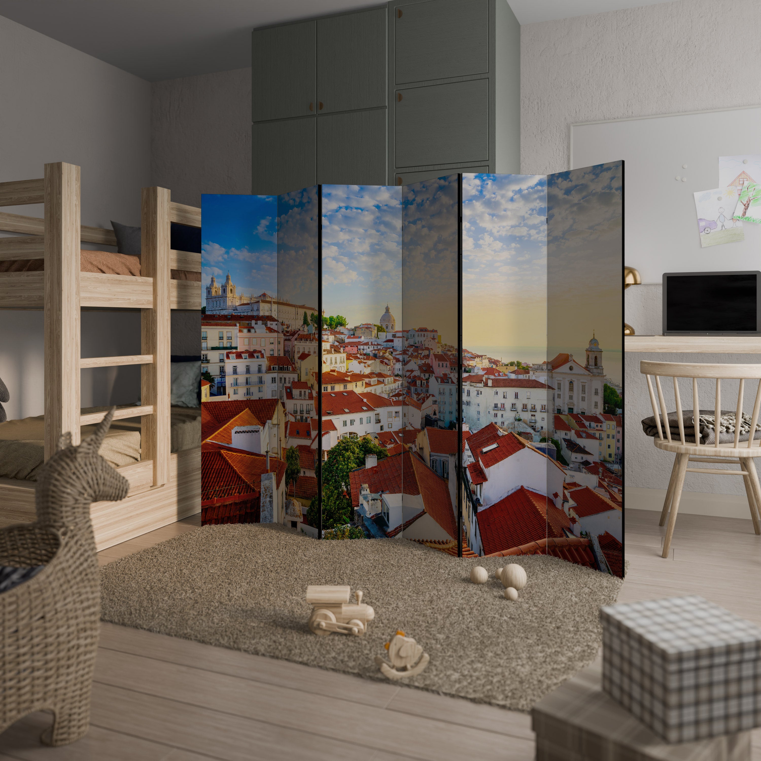 ROOFTOP RADIANCE 6-Panel Room Divider