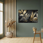 MYSTIC GOLD LEAVES Selbstklebendes Horizontal-Poster