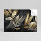 MYSTIC GOLD LEAVES Selbstklebendes Horizontal-Poster