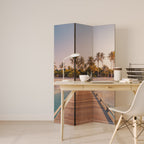 SUNSET SANDSCAPE JOURNEY Dekorativer Paravent - 3-teilig