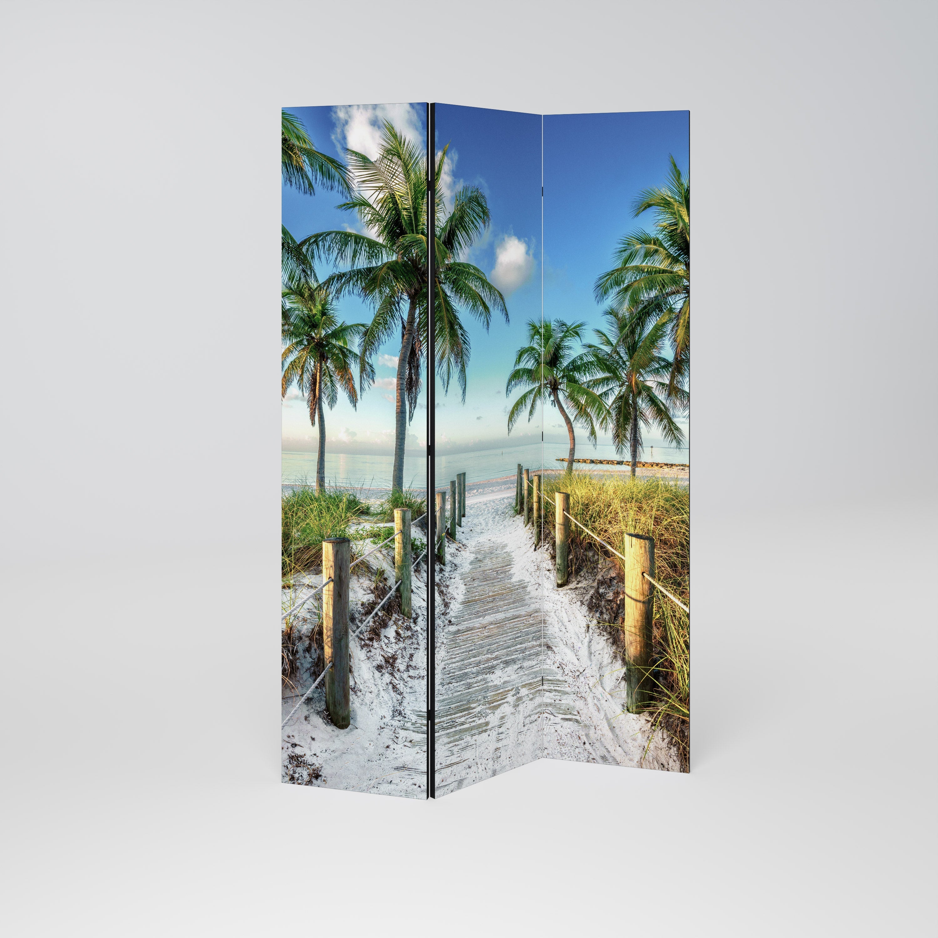 BREEZY COASTAL RETREAT Dekorativer 3-teiliger Raumteiler