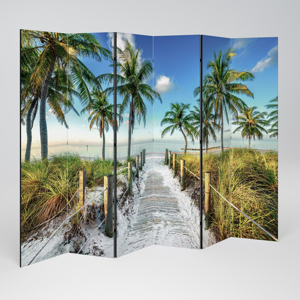 BREEZY COASTAL RETREAT Dekorativer 6-teiliger Raumteiler