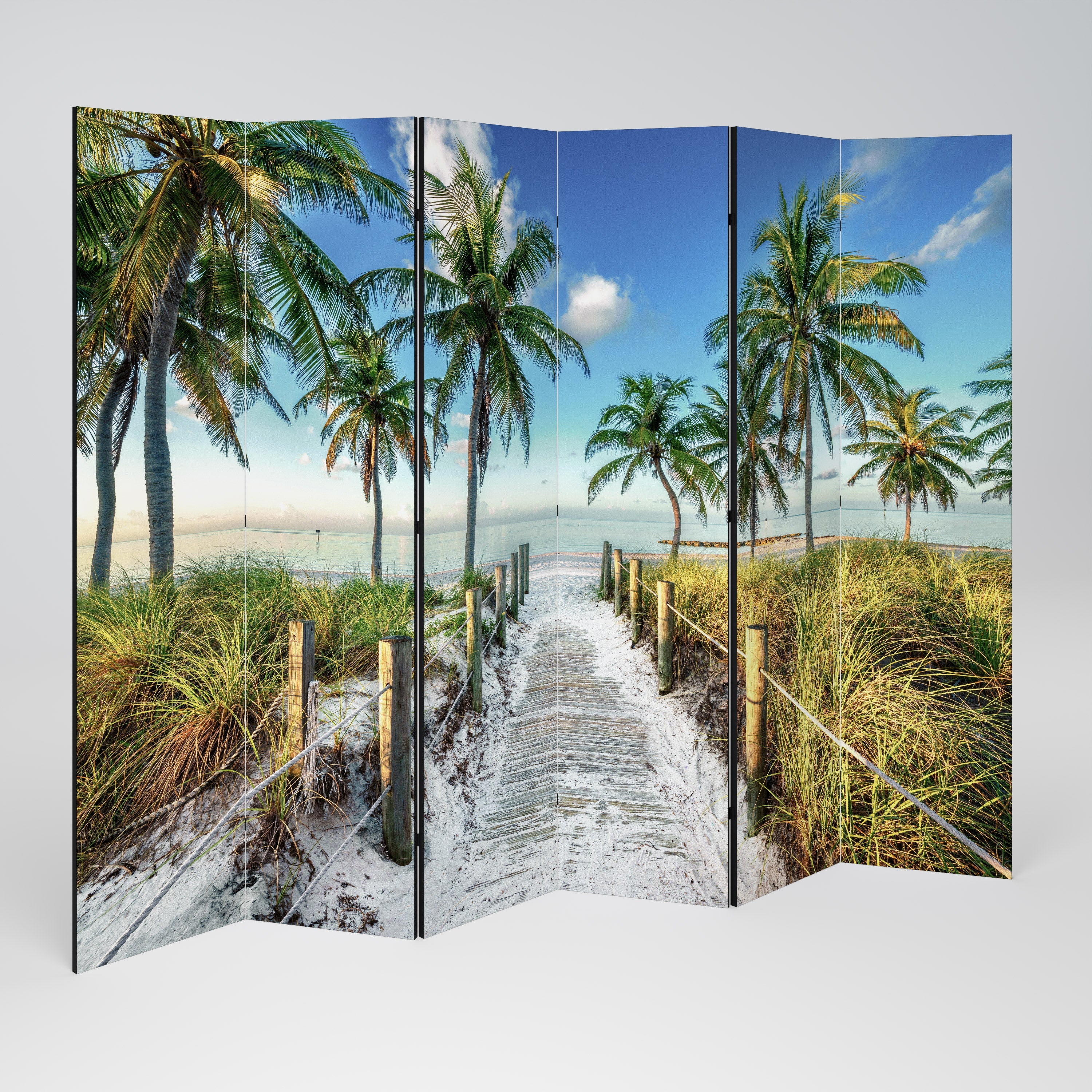 BREEZY COASTAL RETREAT Dekorativer 6-teiliger Raumteiler