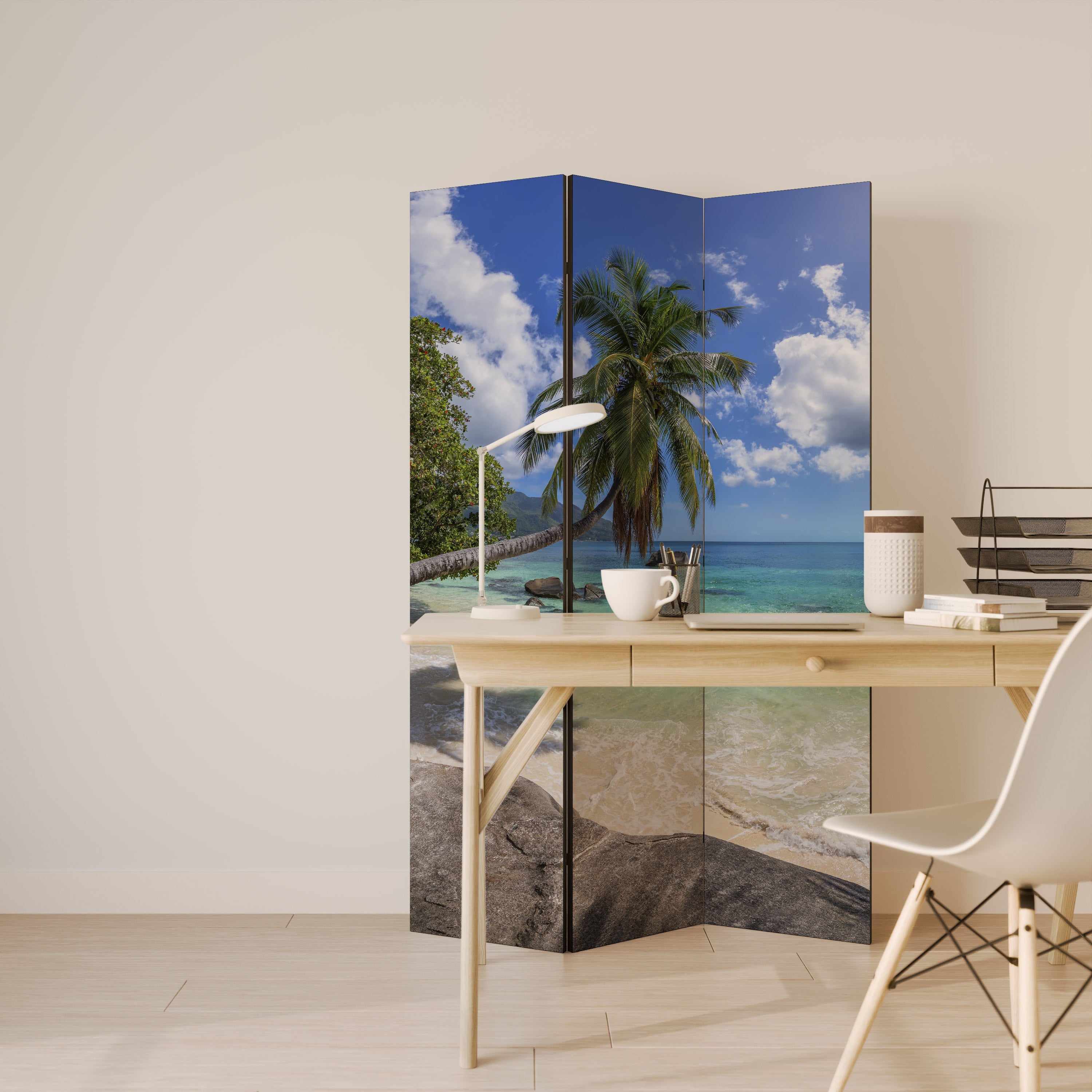 OASIS OF CALM Dekorativer 3-teiliger Raumteiler