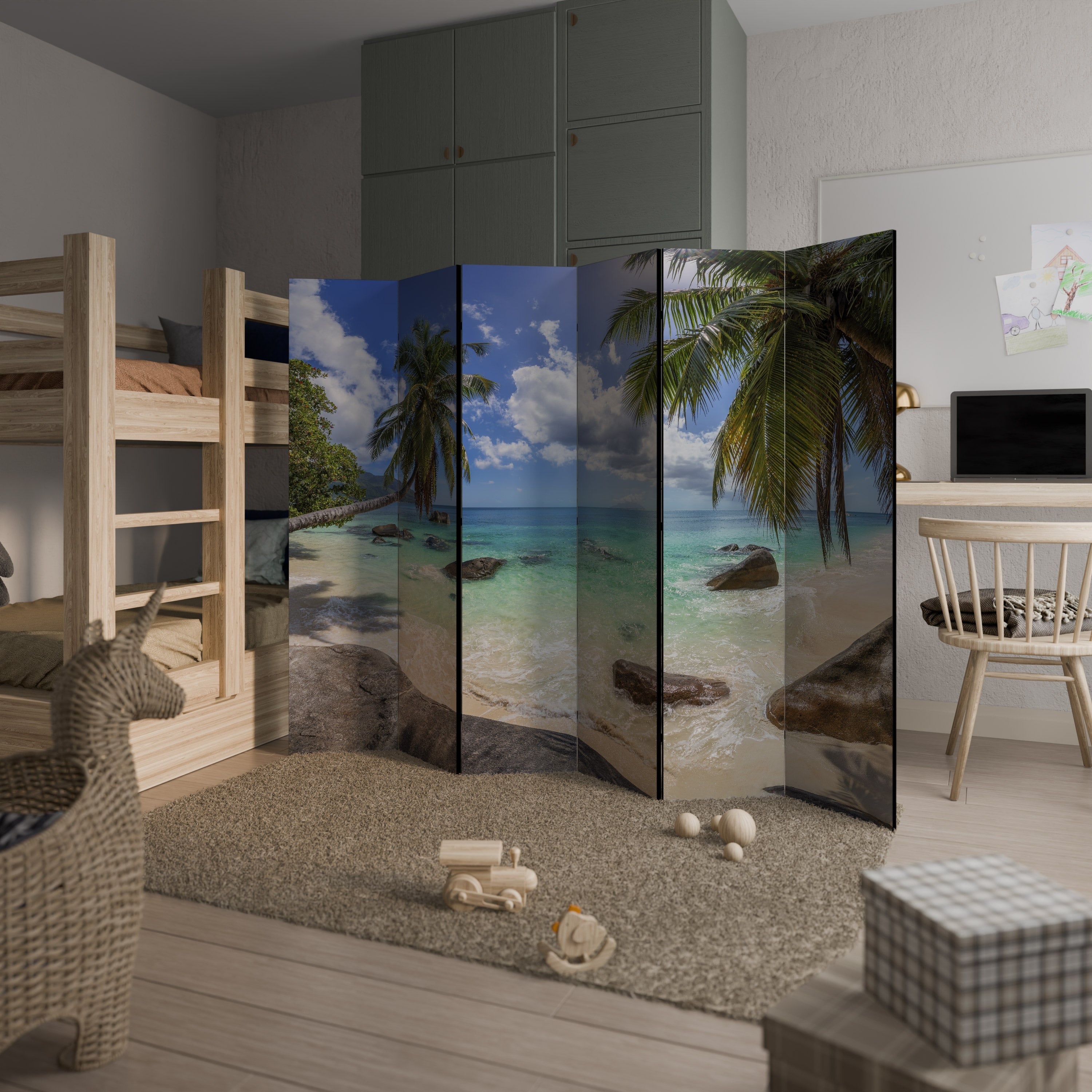 OASIS OF CALM Dekorativer 6-teiliger Raumteiler