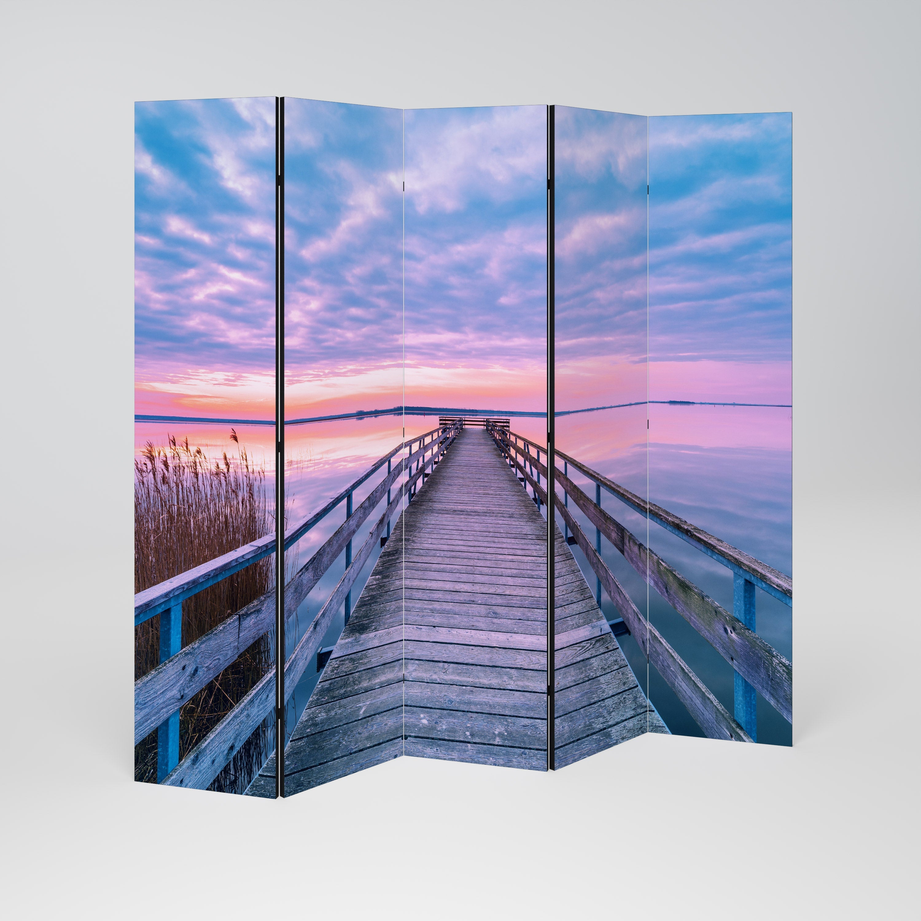PASTEL PROMENADE Decorative 5-Panel Room Divider